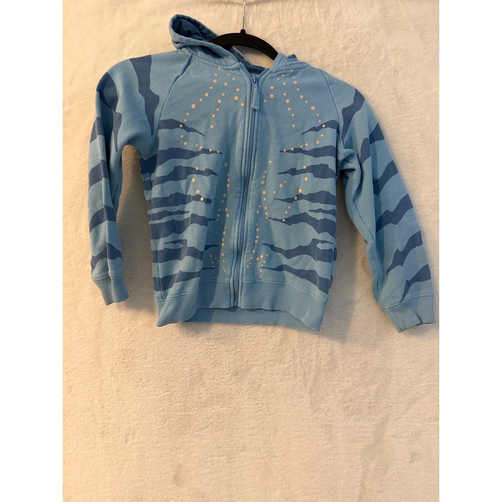 Disney Parks Pandora World of Avatar Navi Zip Hoodie Youth Medium Blue Ears Tail